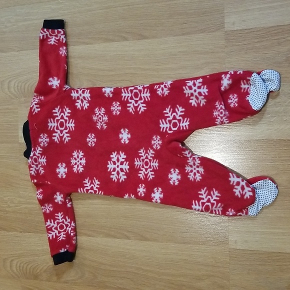 Monkey Bars fuzzy sleepwear 0-3 months EUC - Picture 8 of 8